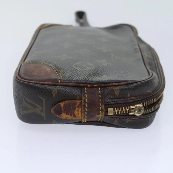 LOUIS VUITTON Monogram Marly Dragonne PM Clutch Bag M51827 LV Auth 91799 - Picture 5 of 14